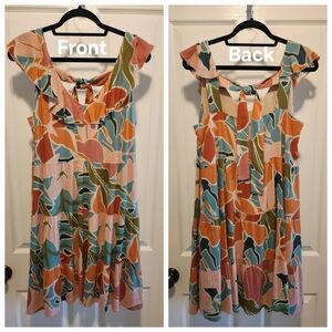 TRIBAL Multicolor Sleeveless Women's Dress